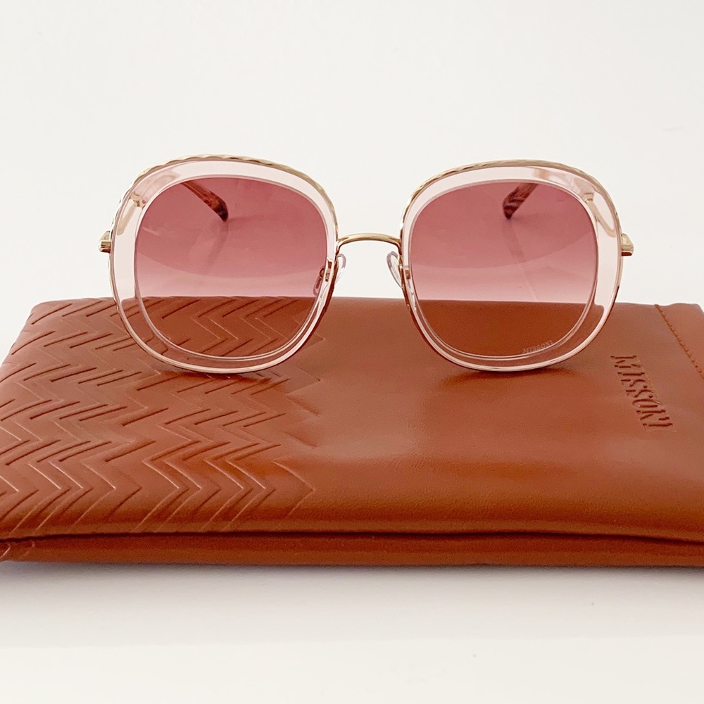 Missoni Pink Gradient Square Sunglasses
